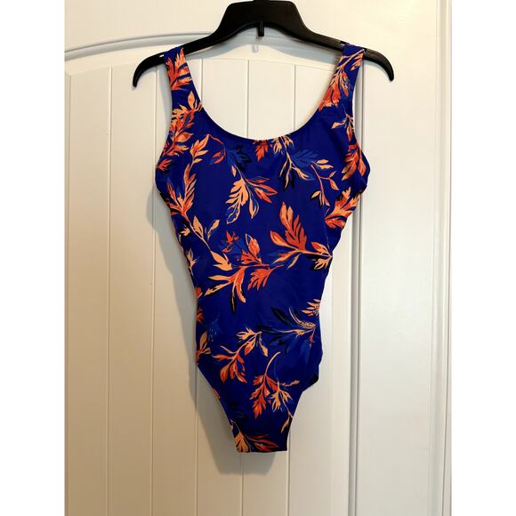 Women's L. L. Bean One Piece Swim / Bathingsuit Size 8 Vibrant Colorful Print - Picture 1 of 5